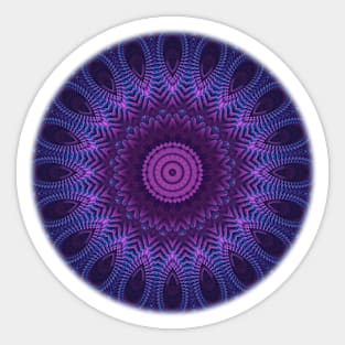 Mandala in Cool Tones Sticker